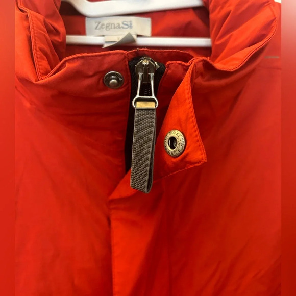 Zegna Sport red Zip Up Jacket Sz large - Picture 4 of 7